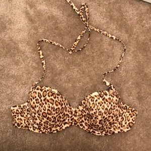 Leopard Print Victoria’s Secret Swim Top